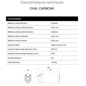 Double silencieux Carbone MIVV UY.015.L3C / Yamaha FZ6, FZ6 Fazer 2004-2011