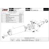Silencieux homologué MIVV S.030.LEC - Suzuki GSF650 Bandit / GSX650F
