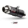 Silencieux double inox noir GP MIVV A.004.LXB / Aprilia RSV1000