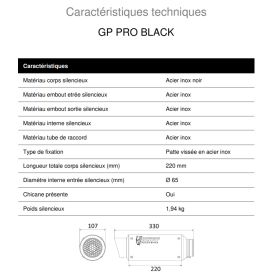 Silencieux GP PRO MIVV B.031.LXBP / BMW S1000RR 2017-2018