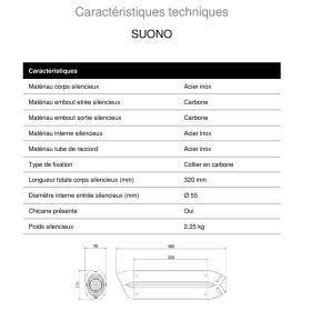 Silencieux Suono inox MIVV A.008.L7 - Aprilia RSV4 09-16 / Tuono V4 10-16