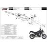 Silencieux inox noir homologué Suono MIVV H.061.L9 / Honda CB500X 2016