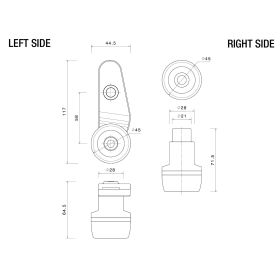 Kits de Tampons de Protections Moteur et Carénage Bmw S1000RR / M1000RR / Rizoma