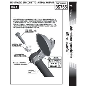 Adaptateurs Rétroviseurs Embouts Guidons S1000XR Rizoma