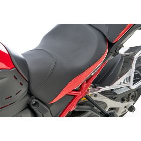 Selle pilote Ducati Multistrada V4 Rouge / Noire - Wunderlich Aktivkomfort Basse