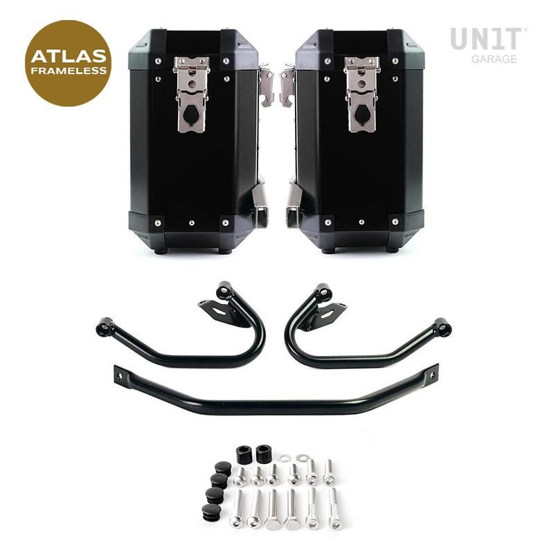 Kit valises pour BMW R1300GS - Unit Garage Atlas 47L Black