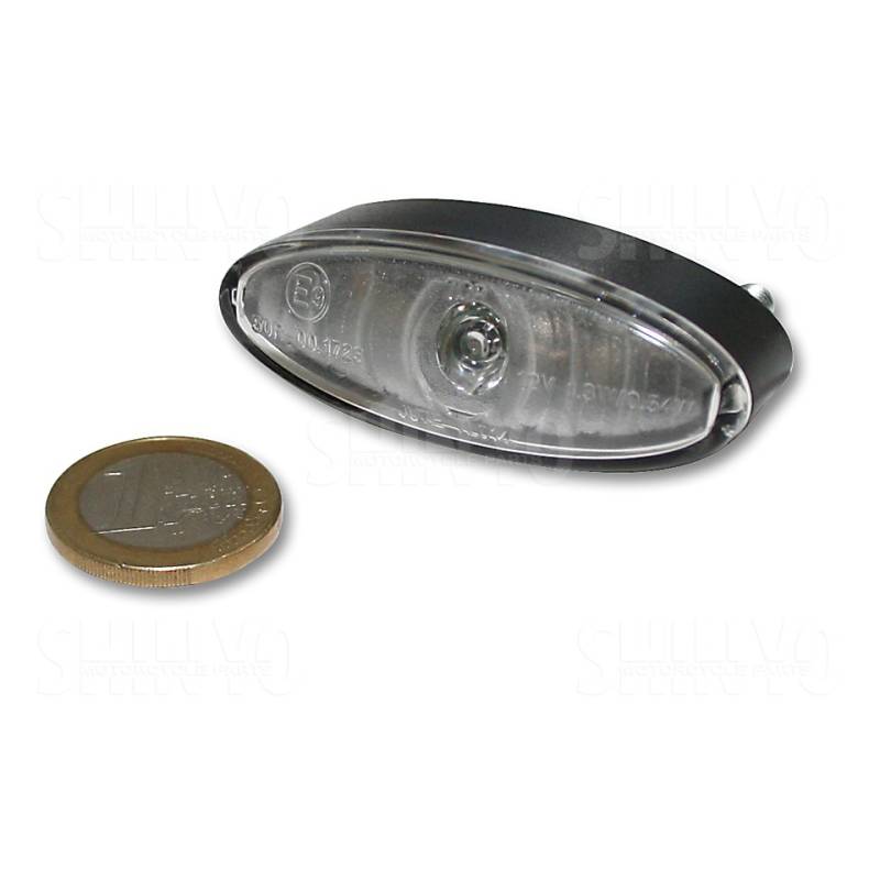 FEU ARRIERE A LED SHIN YO MINI OVAL LENTILLE CLAIRE