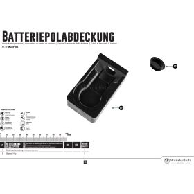 Couvercle de pôle de batterie HD Pan America 1250 - Wunderlich 90225-000