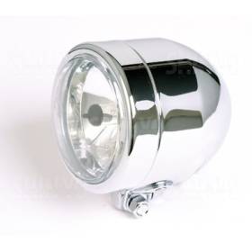 Phare bullet long chrome D.90mm