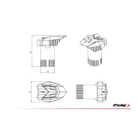 Protection moteur KTM 125 et 390 Duke 2024+ / R19 Puig 21918N