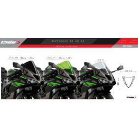 Bulle Kawasaki ZX-6R Ninja 2024+ / Z-Racing Puig 21831W