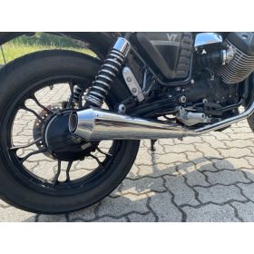 Silencieux homologués MISTRAL SHORT MOTO-GUZZI V7 CLASSIC / STONE / SPECIAL SERIES I ET II