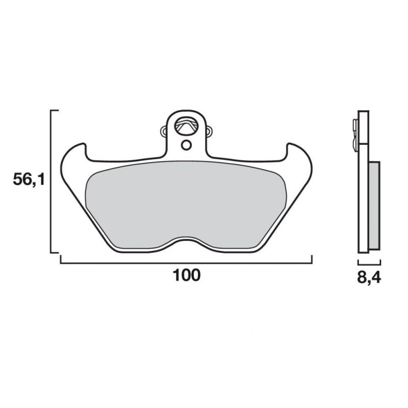 PLAQUETTES DE FREINS BREMBO AVANT - 07BB2407