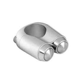 Commodo Motone 2 Boutons 22mm Chrome