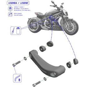 Slider de cadre XDIAVEL - CNC Racing TC401