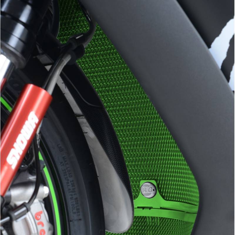 Protection de radiateur vert Kawasaki ZX-10R