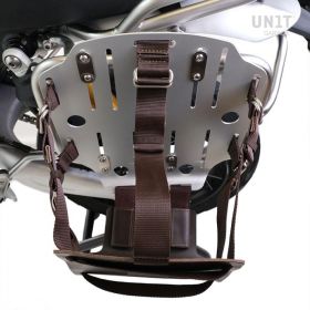 Porte-sac en aluminium et cuir – Fixation rapide pour supports de valises - Unit Garage