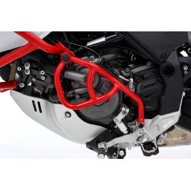 Arceau de protection moteur Wunderlich gauche rouge - Ducati DesertX / Rally / Discovery