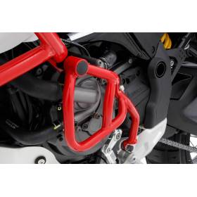 Arceau de protection moteur Wunderlich gauche rouge - Ducati DesertX / Rally / Discovery
