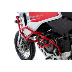 Arceau de protection moteur Wunderlich gauche rouge - Ducati DesertX / Rally / Discovery
