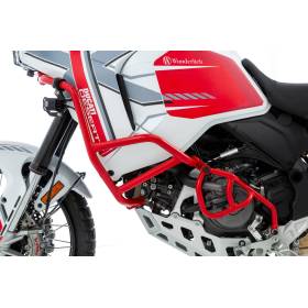 Arceau de protection moteur Wunderlich gauche rouge - Ducati DesertX / Rally / Discovery
