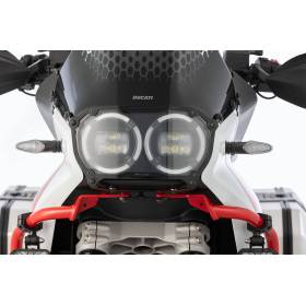 Wunderlich Protection de phare "CLEAR" amovible noir - Ducati DesertX