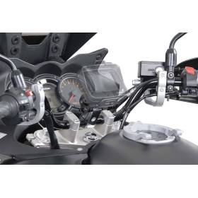 Support GPS antichoc pour guidon Pour guidon Diam 28 mm. Vibrations amorties. Gris.