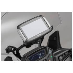 Support GPS pour barre Diam 10/12 mm Noir.