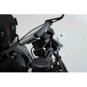 Support GPS pour guidon Noir. Triumph Speed Triple 1050 (10-).