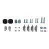 Kit de fixation pour protège-mains Noir. Moto Guzzi V85 TT / Travel (19-23).