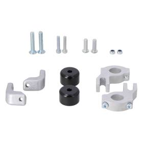 Kit de montage pour protège-mains Noir. Kawasaki KLR 650 (22-).