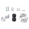 Kit de montage pour protège-mains Noir. Kawasaki KLR 650 (22-).