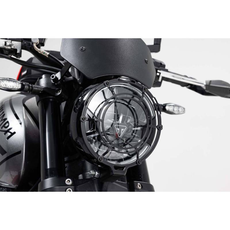 Protection de phare Grille. Noir. Triumph Trident 660 (21-).