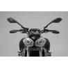 Protège leviers avec déflecteur de vent Noir. Triumph Street Triple 675.