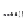 Kit de montage pour rétroviseur embout de guidon Noir. Honda CB750 Hornet (22-).