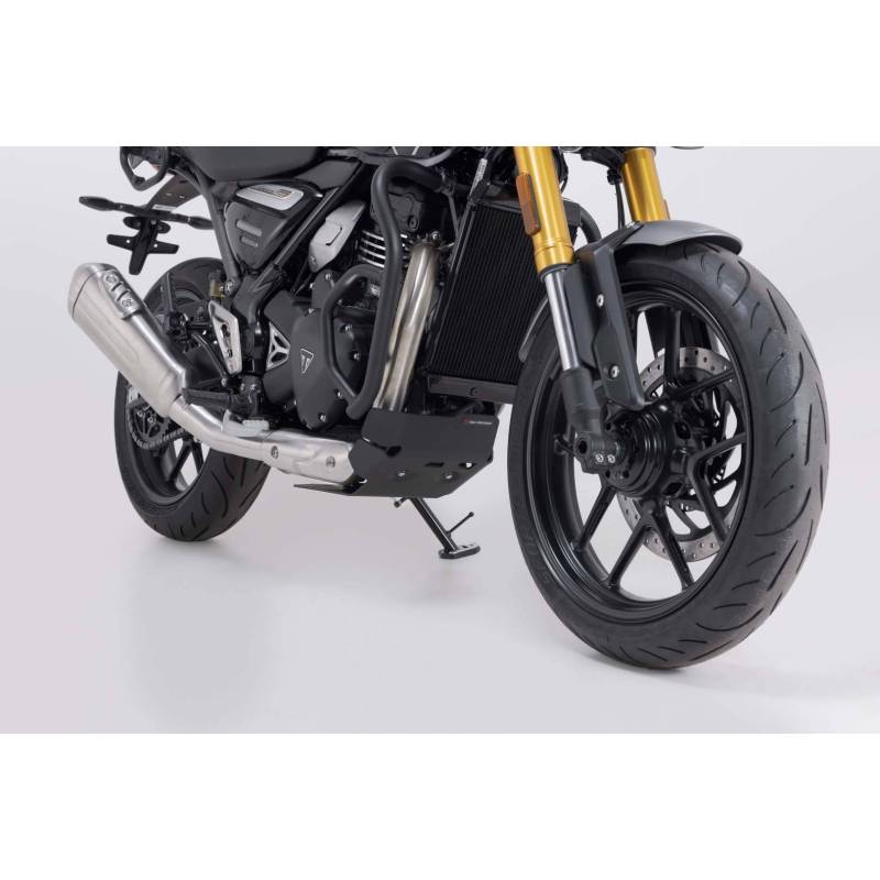 Sabot moteur Noir. Triumph Speed 400 (23-).