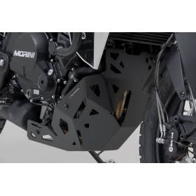 Sabot moteur Noir. Moto Morini X-Cape 650 (21-).