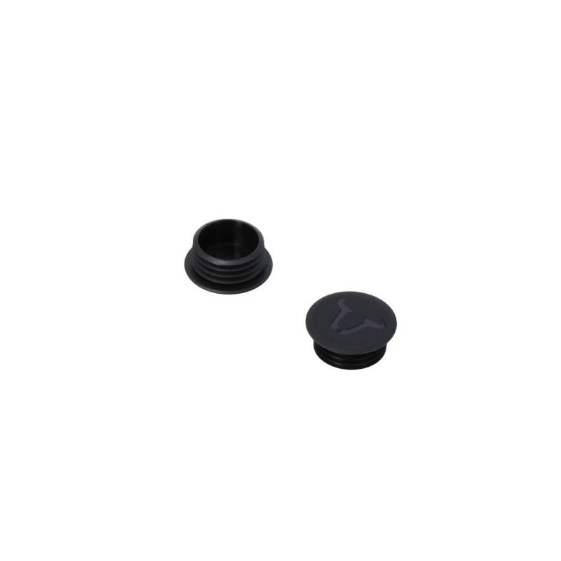 Bouchons de cadre de rechange pour crashbar Noir. Par paire.