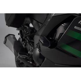 Kit de patins de cadre Noir. Kawasaki Ninja 1000SX (19-24).