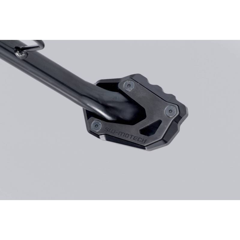 Extension de pied de béquille latérale Noir/argent. Suzuki V-Strom 1050DE