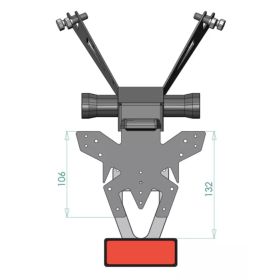 Support de plaque Honda CB1000 HORNET 2025 - Access Design - SPH041