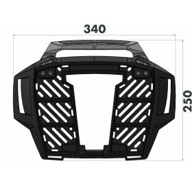 Support Top-case Honda X-ADV 2025 - Hepco-Becker Alurack 6529555 01 01