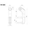 Adaptateurs Rétroviseurs sur Guidon T-MAX 560 - RIZOMA BS769B