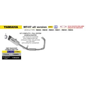 Ligne complète EURO5+ Yamaha MT-07 2025+ / Arrow 71994AKN