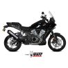 Silencieux MIVV Speed Edge inox noir brossé/casquette carbone - Harley Davidson Pan America