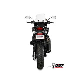 Silencieux MIVV Speed Edge inox noir brossé/casquette carbone - Harley Davidson Pan America