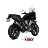 Silencieux MIVV Speed Edge inox noir brossé/casquette carbone - Harley Davidson Pan America