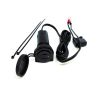 Prise USB BAAS avec interrupteur marche/arrêt 5V 2,1A IPX3 noir
