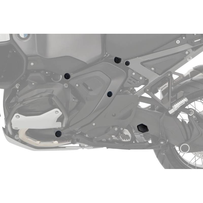 Bouchons de cadre ensemble de 10 pièces Wunderlich R 1300 GS Adventure Bouchons de cadre ensemble de 10 pièces Wunderlich R 1300 GS Adventure