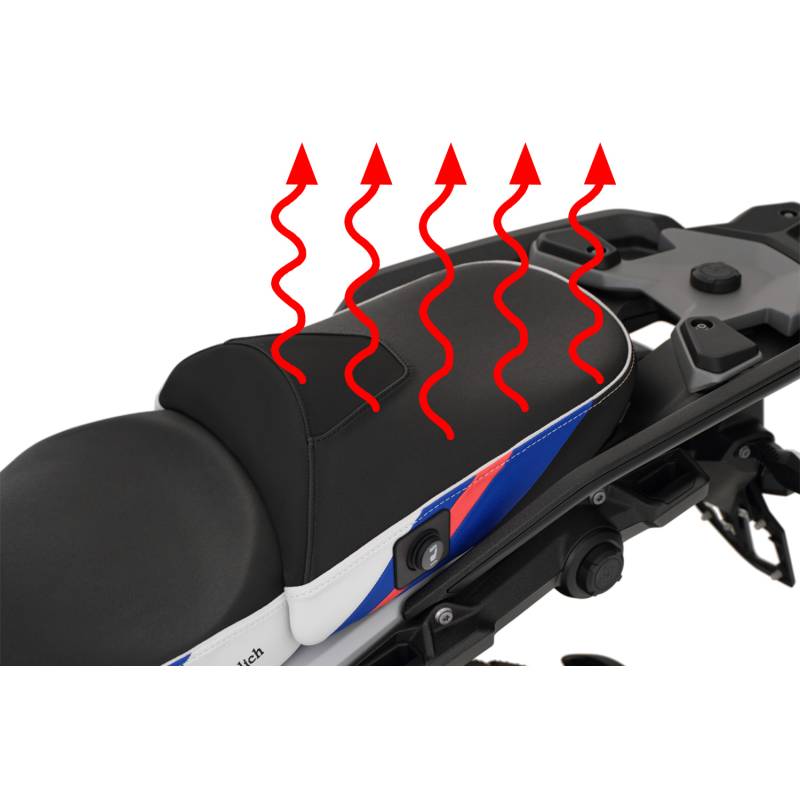 Selle passager chauffante BMW R1300GS - Wunderlich AKTIVKOMFORT Plug & Play Trophy